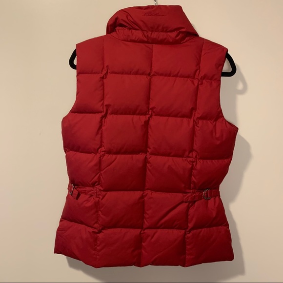 Goose down red vest - Picture 4 of 7